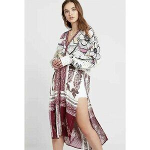 NWT Free People Duster Kimono Robe Oversized Maxi Cover Up C'est Moi Sz XS $168